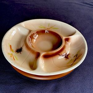 Lazy Susan Round Chip &Dip Vintage Lane California